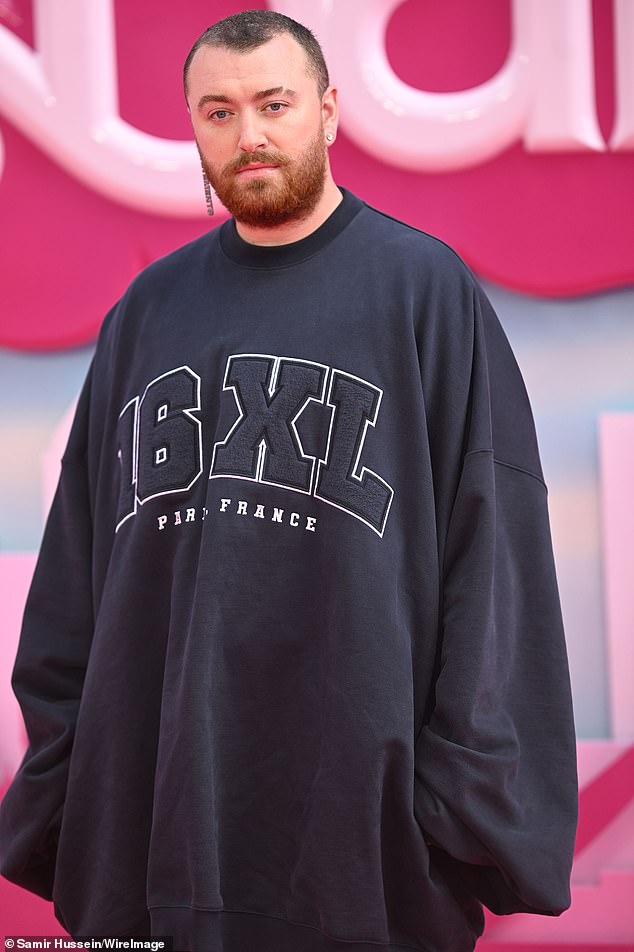 Statement: The singer, 31, who is non-binary and uses gender neutral pronouns, arrived in a 16 XL jumper and flared jeans