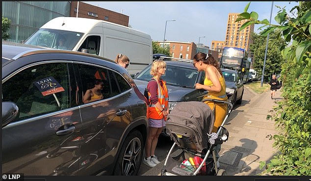 Then another mother joined in and berated the activists for blocking the roads again today