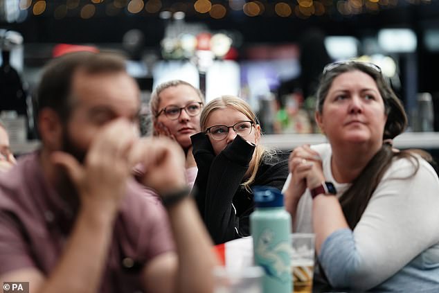 While the action proved too much for some diehard fans, who were left watching the clash through their fingers.