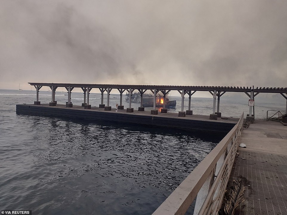 The town of Lahaina is all but destroyed. Devastating videos showed desperate residents jumping into the harbor to avoid the flames last night