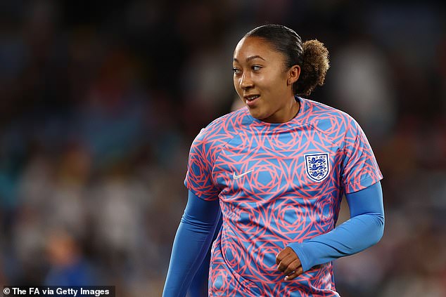 Lauren James of England warms up prior to the FIFA Women's World Cup Australia & New Zealand 2023 Final match between Spain and England