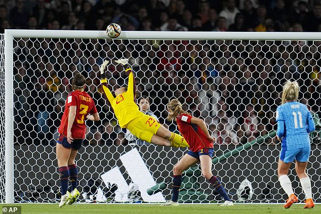 Lauren Hemp was inches away from opening the scoring in the first 15 minutes when her looping effort came off the upright