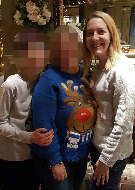 Letby posing with friends during a night out