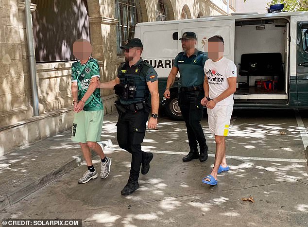 Two men detained by police last week on suspicion of being involved in the incident in Magaluf