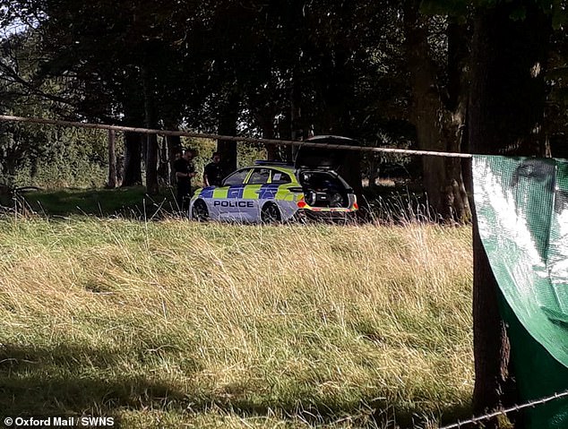 The aircraft smashed into a field close to the A44 in West Oxfordshire yesterday afternoon
