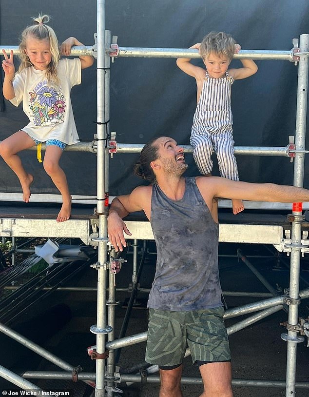 Adventure time: The nation's PE coach during lockdown added that the family are looking forward to spending more time in the US over the next year