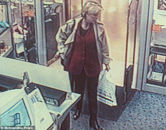 These are the haunting last images of Ms Dando, pictured just 40 minutes before she was assassinated outside her home