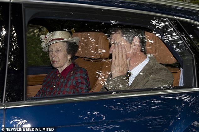 Also in attendance was Princess Anne and her husband Captain Timothy Laurence