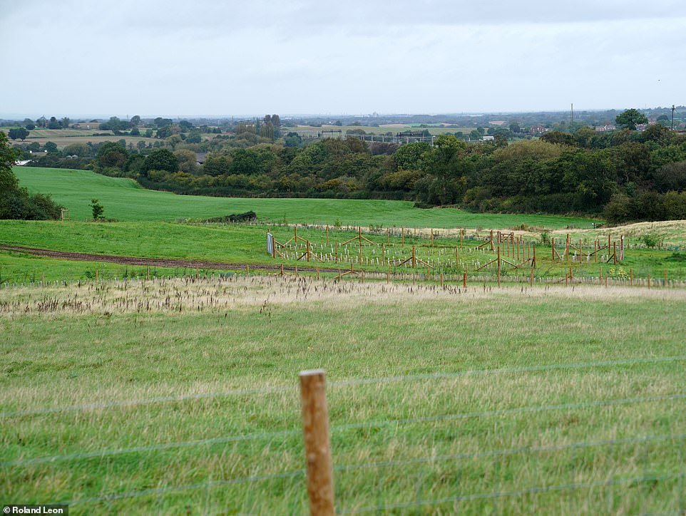 The high speed line ploughed straight through their 265-acre holding with two tunnels and a viaduct in quick succession to counter the hillside and a main rail line