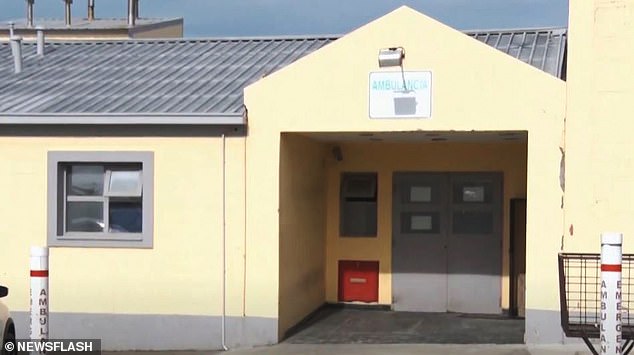 Pictured: The clinic where Ramon Angel Abregu, 70, killed his pregnant wife Eva Falcón in Rio Grande, Argentina, in January, 2000