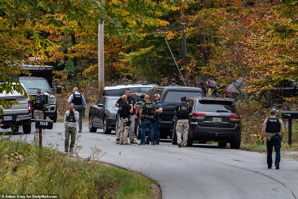A series of four loud bangs were heard on Thursday evening near this Bowdoin, Maine home connected to Robert Card. Police have not yet confirmed what the noises were or who was home