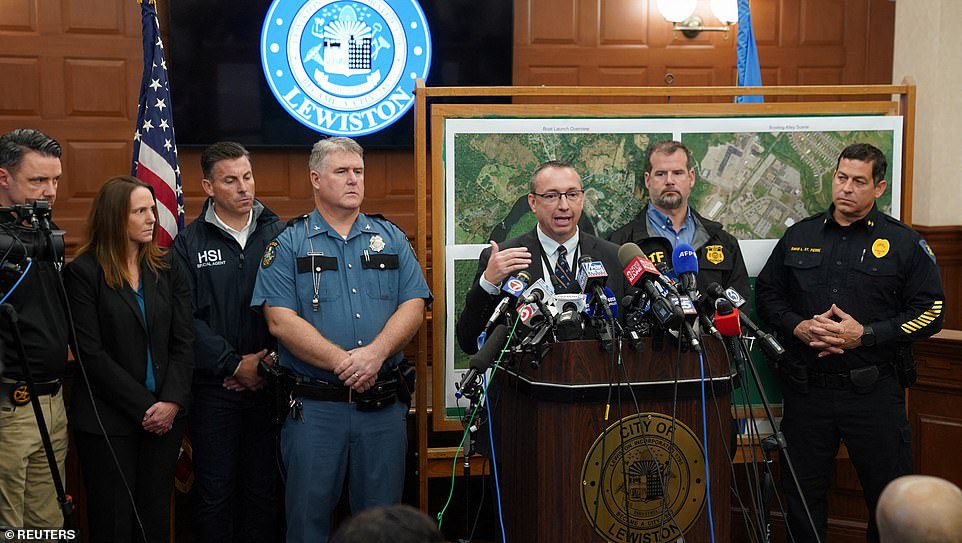 At a briefing today, Commissioner for Maine Public Safety Michael Sauschuck said police 'clearly' did not know where Card was and became frustrated with journalists as they demanded answers to questions