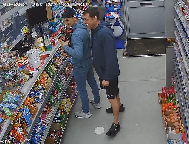 Peers and Witham buy beer in the Adisco store on Page Moss Lane, Huyton, the evening before Ms Dale was killed