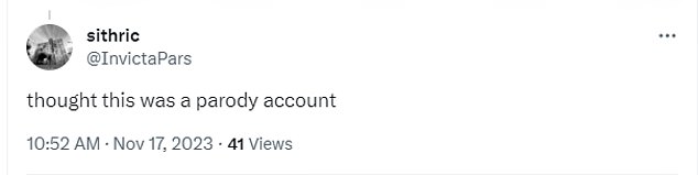 Other social media users also mocked Mr Sunak, with one turning the sentence into: 'We all just want a General Election right now'