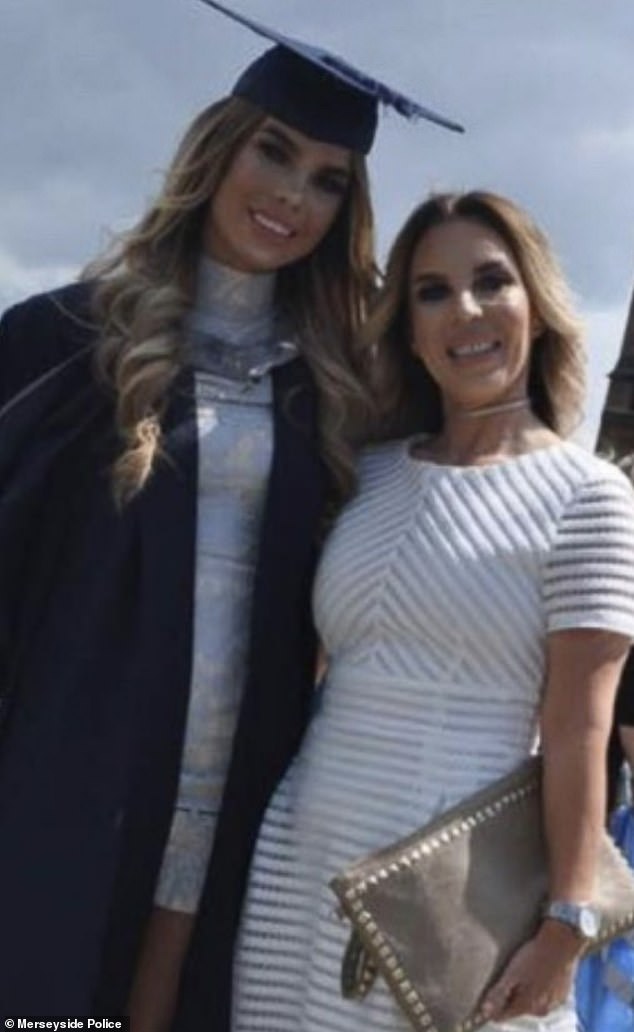 Ashley pictured with her mother on the day of her graduation