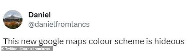 Many social media users say they dislike the new colour scheme, calling it 'ugly', 'weird', and even 'hideous'