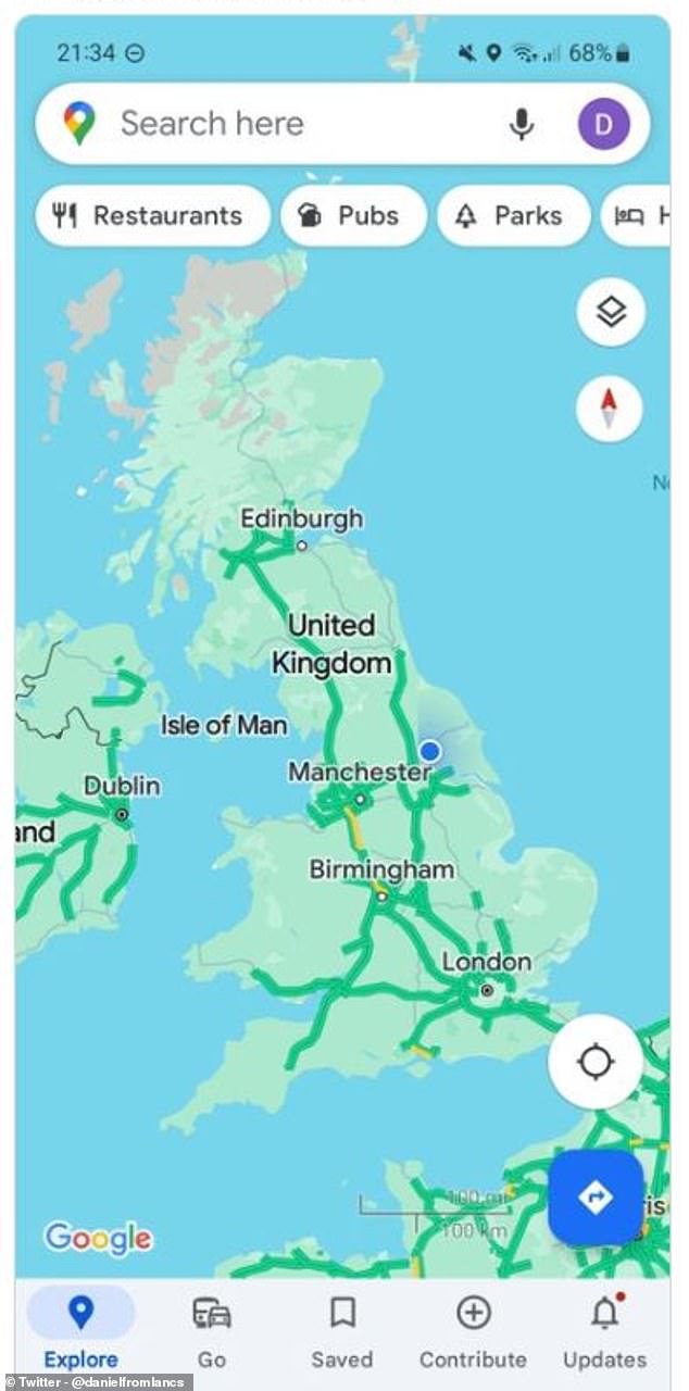 The new update has reduced the contrast between certain map features which experts warn may make the app less accessible for colourblind users