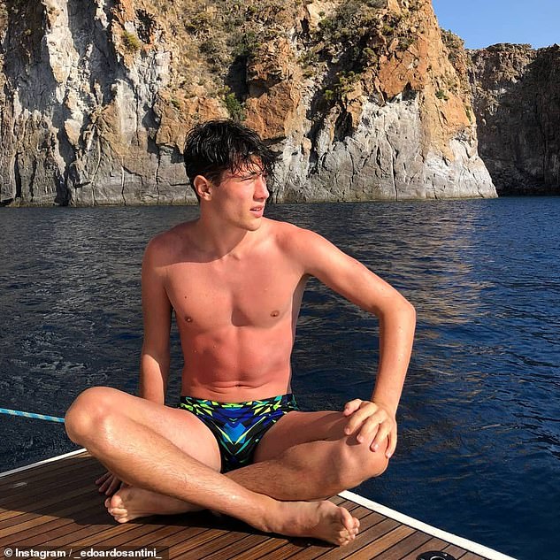 Santini said he will not regret the decision 'because now I can shout: I am Edoardo, I am 21 years old and I am happy'.