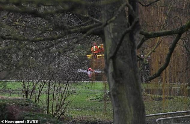 Police divers, assisted by fire crews and the coastguard, scoured the nearby River Wensum yesterday