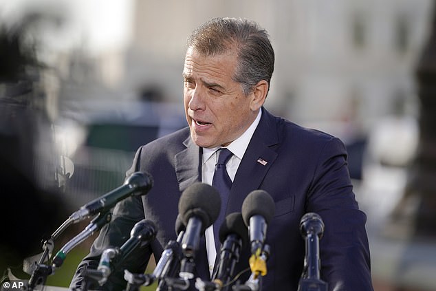 The first son delivers his statement