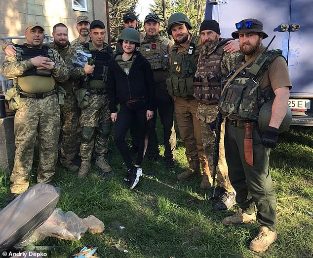 Andriy Depko, her former boss at StaySafeUA, exclusively told MailOnline that she was a dedicated volunteer who always put others before herself