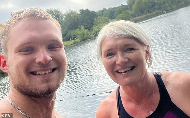 Investigators fear the mother and son (pictured) were taken completely by surprise when hit by a torrent of ice and snow