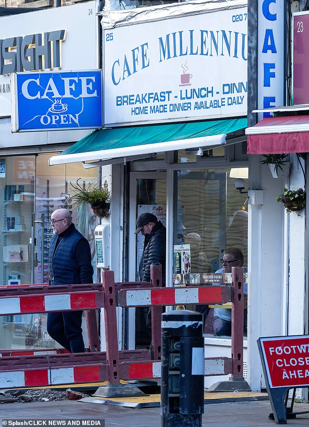 Luke Littler heads out for a good old British fry up as he heads to the Millennium cafe in Angel