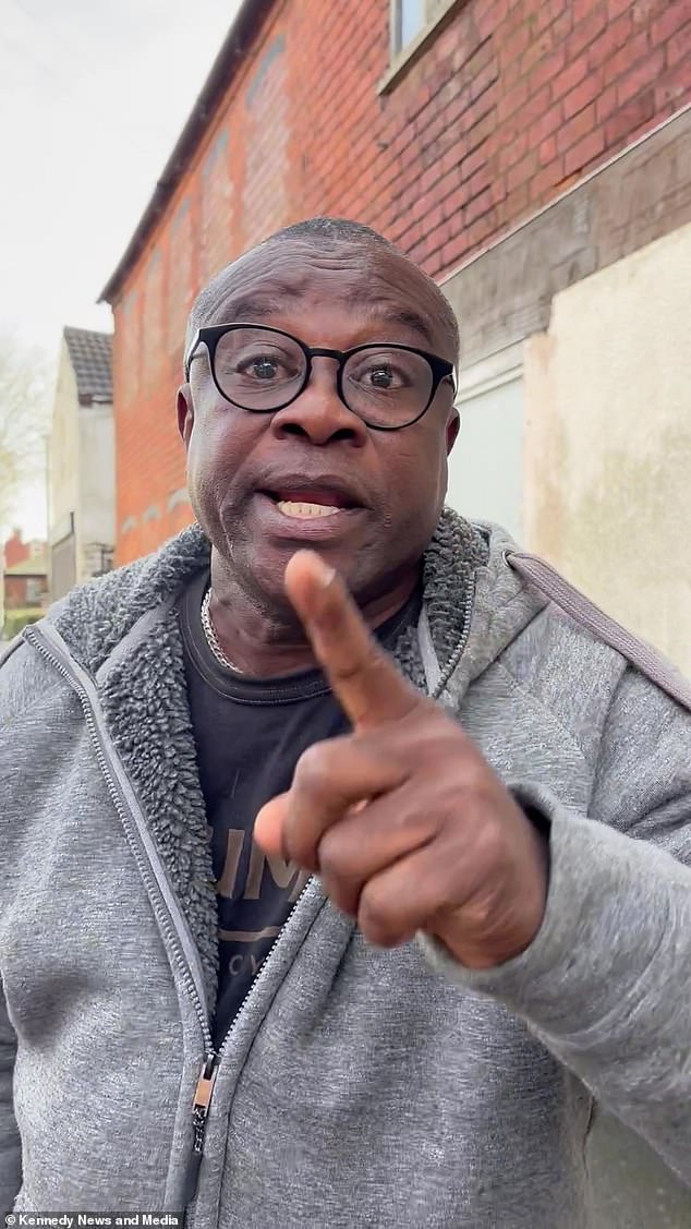 The video starts with the scaffolder asking this man pictured to move his car so they could unload their van but he chose not to