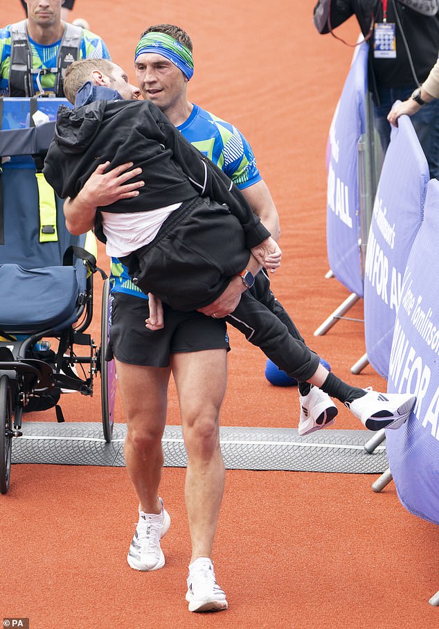 Kevin Sinfield touched the country's heart when he carried his friend over the finishing line of the inaugural Rob Burrow Leeds Marathon in May