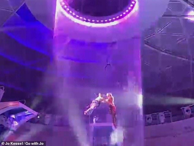 Jo reveals that the acrobatic shows on Icon are 'gasp-inducing' - and some incorporate the ship's 55ft-tall indoor waterfall