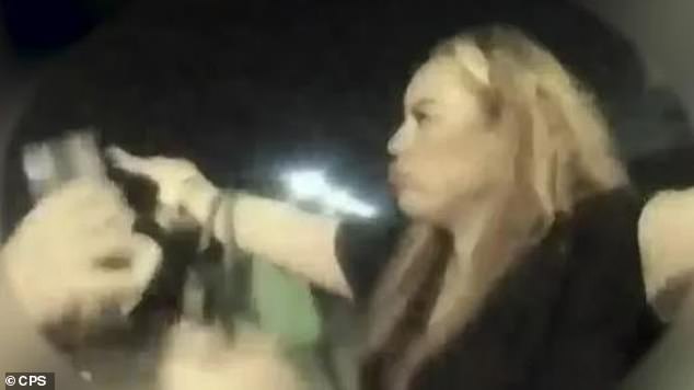 Stay-at-home mother Ms Rowlands was removed from the bar and told police to 'f*** off' – earning her a night in the cells