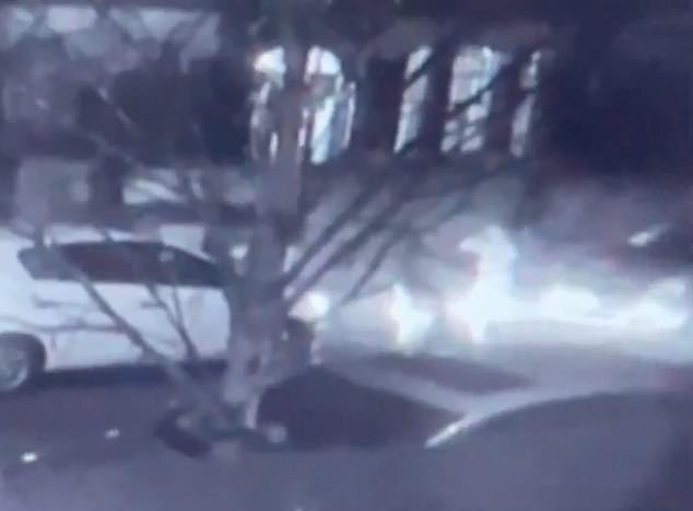 This is the chilling moment a suspected acid attacker rams a car at a mother before taking a child out of a car and slamming her to the floor