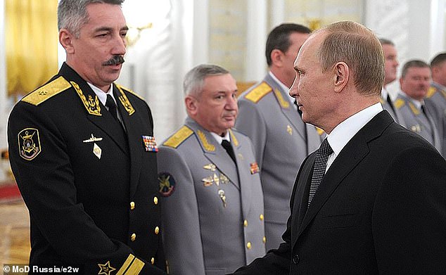Lt-Gen Alexander Tatarenko, 63 - second from the left