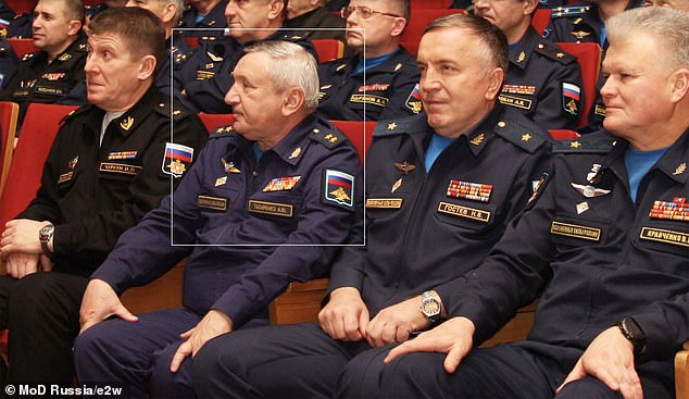 Lt-Gen Alexander Tatarenko, 63 - marked - was reportedly killed during end of January 2024 missile attack on Belbek military aerodrome in Crimea