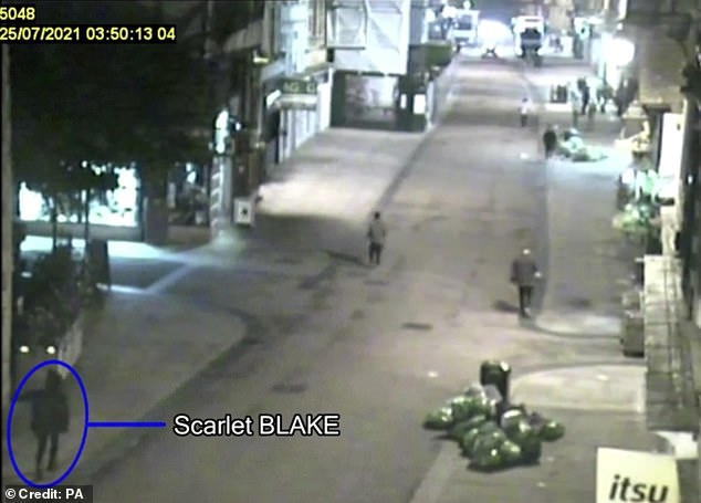 Prosecutors say Scarlet Blake, 25, was searching the streets of Oxford looking for someone to kill, and found Jorge Martin Carreno, 30, who was unable to find his way home