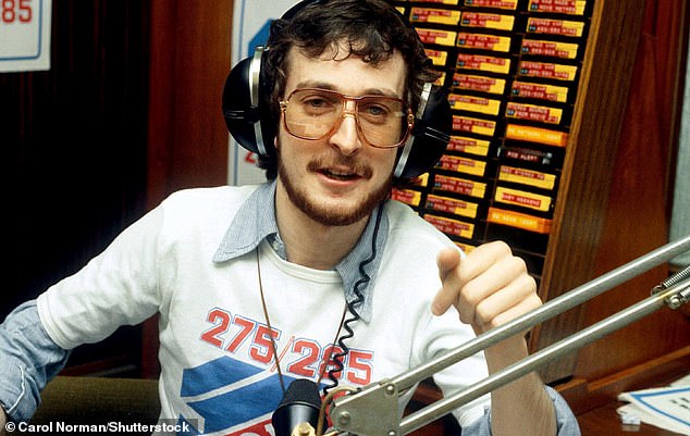 The legendary broadcaster presented Steve Wright in the Afternoon for 12 years on Radio 1 and a further 23 years on Radio 2. He is pictured in 1980