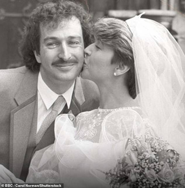 The DJ was married to Cyndi Robinson until they divorced in 1999. They are pictured on their wedding day