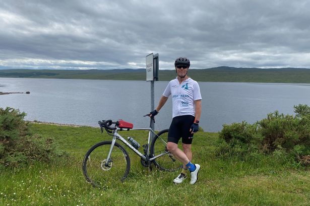 Cyclist rides 960 miles through every 'Ness' town in memory of friends who died from MND