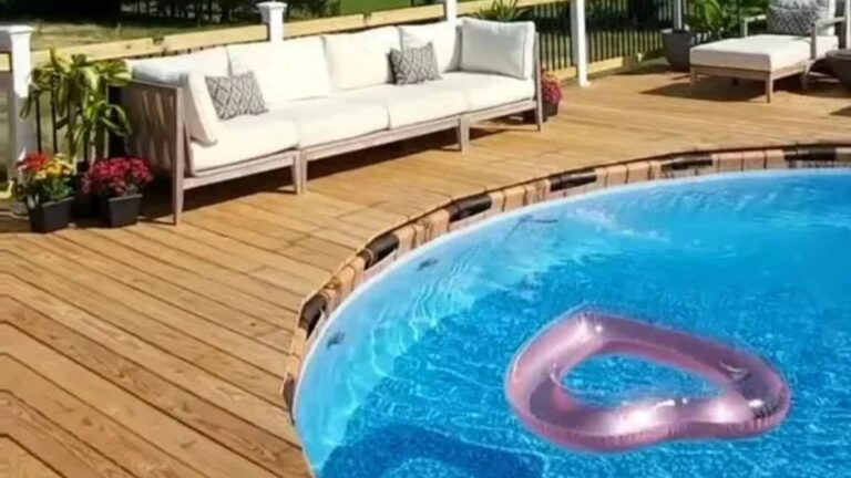 I pimped up my above ground swimming pool as it was an eyesore in my garden & people can’t believe how good it looks