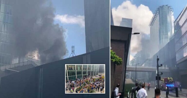 Moorgate fire: Tube station shut as blaze breaks out at London office | UK News Moorgate fire: Tube station shut as blaze breaks out at London office | UK News