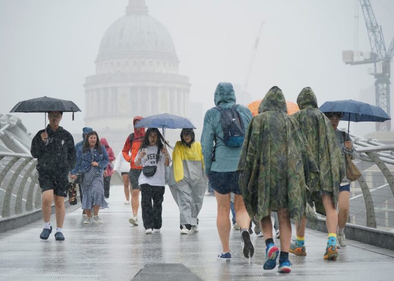 Storm Betty to bring heavy rain and strong winds in second named storm in August