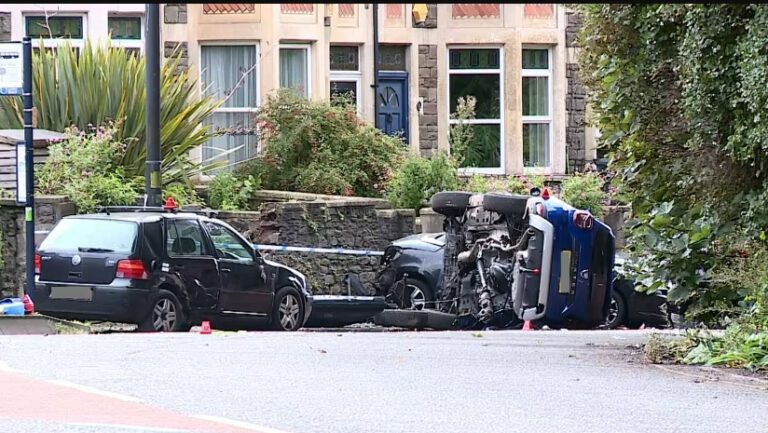 Bristol horror: Five injured including police officer after Audi crashes while being chased by cops