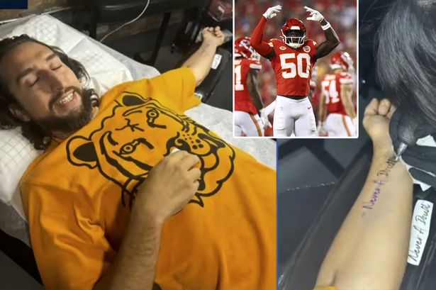 NFL host left red-faced after getting tattoo of season prediction – which failed after first game