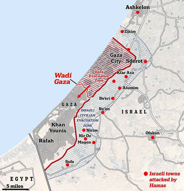 Israel’s final plea to Gaza: IDF warns Palestinians to evacuate south now as it vows to ‘neutralise’ Hamas with looming full scale invasion after relentless airstrikes destroyed hundreds of buildings