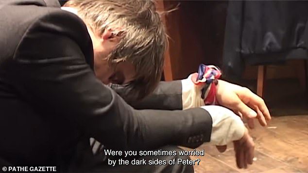 Pete Doherty injects drugs in front of his wife, writhes in heroin-induced stupor, is supported by ‘lover’ Amy Winehouse and shouts slurs at fans in heartbreaking scenes from new doc