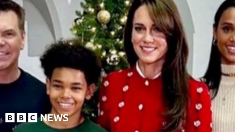 Watch: Kate surprises young footballer and his coach at party