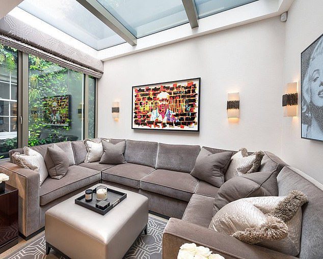 Inside Michelle Mone’s £19m ‘show off’ Belgravia mansion: Lingerie tycoon’s townhouse that sold at cut price amid PPE scandal boasts artwork of her husband on the walls, and features jacuzzi, steam room and indoor swimming pool