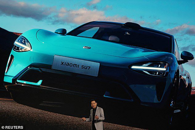 China’s Tesla killer? Smartphone maker Xiaomi unveils $56,000 electric vehicle with up to a 500-mile range – and predicts it will overtake Elon Musk’s company