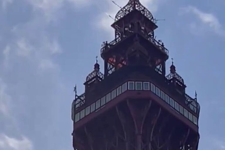 Blackpool Tower fire: Blaze rips through iconic landmark as people urged to stay away – live