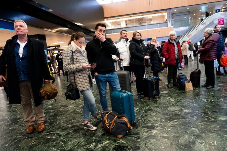 Storm Isha leaves passengers stranded after diverting flights hundreds of miles from destinations